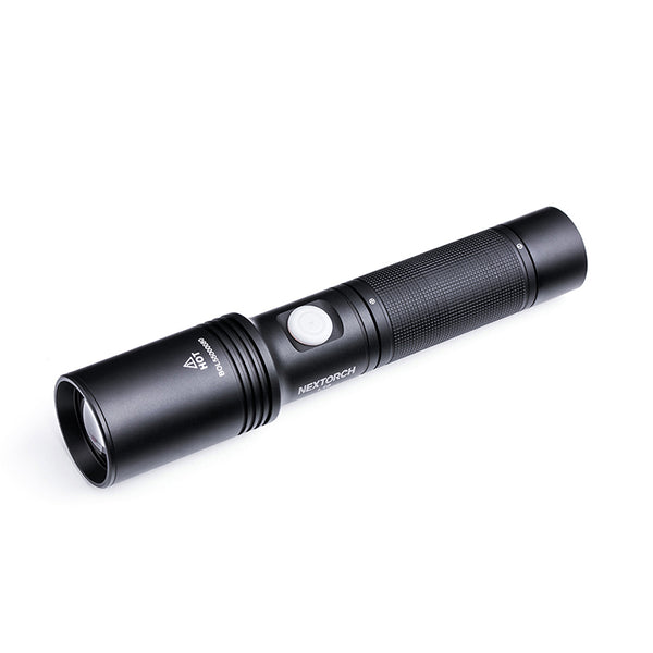 1200M Distance LED White Laser Flashlight 21700 Li Ion Battery Powered